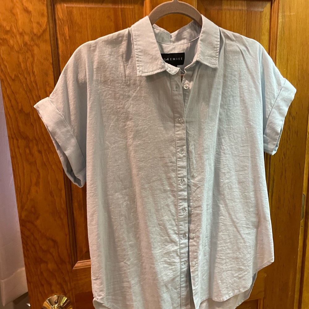 Light blue blouse